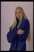 Rachel in Goretex coat.