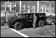 Rob Silvers and his Hummer. 1998.