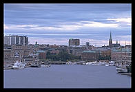 Stockholm from Fjallgatan on Sodermalm.