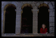 Eve in St Lars ruin.  Visby, Gotland.  Sweden