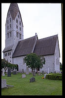 Church in Tingstade. Northern Gotland.  Sweden