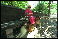 Along the edge of Central Park, Manhattan, 1995.