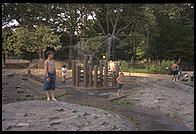 Fountain.  Central Park.  Manhattan 1995.