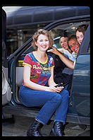 The four Swedish girls.  Grand Central Station.  Manhattan 1995.