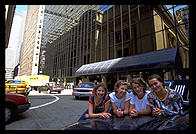 The four Swedish girls.  Grand Central Station.  Manhattan 1995.