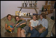 Four Swedish girls.  Greenwich Village, Manhattan 1995.p