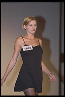 Christina Perreault, aged 14, suffering from chicken pox at the 1995 IMTA Show in Manhattan.