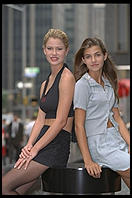 Mistee Howe and Lesli Liles from Corpus Christi, Texas.  IMTA Show 1995 Manhattan