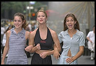 Erica Nelson, Mistee Howe, and Lesli Liles from Corpus Christi, Texas.  IMTA Show 1995 Manhattan