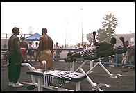 Muscle Beach.  Venice Beach, California.