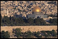 Sunrise on Jerusalem (gold dome is the Dome of hte Rock)