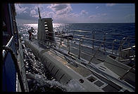 The big tourist submarine out of Grand Cayman.  You get a free ride on this if you take the 2-person sub down to 800 feet.