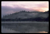Marlette Lake at sunrise, above Lake Tahoe, Nevada.  Part of the Great Flume Ride.