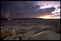 Sunset.  Chaco Canyon, New Mexico
