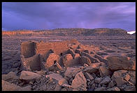 Sunset. Chaco Canyon, New Mexico