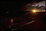 Sunset.  Chaco Canyon, New Mexico
