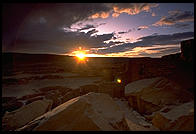 Sunset.  Chaco Canyon, New Mexico