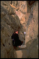 Walking down from the Acoma Pueblo, New Mexico