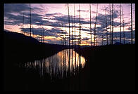 Sunset on the Alaska Highway