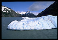 An iceberg in Portage Lake, just south of Anchorage