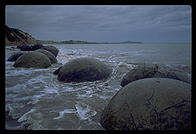 Moeraki Boulders.  South Island, New Zealand.