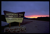 Independence Pass (elevation 12,095), east of Aspen, Colorado