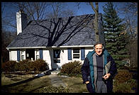 Dad in front of 6407 Dahlonega Road