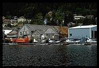 Float planes in Ketchikan, Alaska.