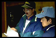 Patrick, manager of the salmon cannery at Petersburg Fisheries.  Petersburg, Alaska.