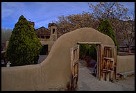 Exterior of the church in Chimayo, New Mexico