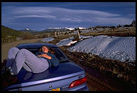 Karen on the Taurus.  New Mexico.