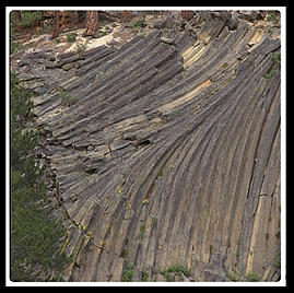 Devils' Postpile.  Mammoth, California