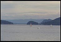 Ferry to Orcas Island (island of private beaches for rich Microsoft guys)