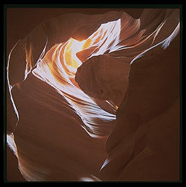 The Corkscrew, a slot canyon on the Arizona/Utah border, near the Glen Canyon Dam