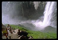 Vernal Falls (I think).   Yosemite National Park, California.