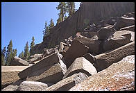 Devil's Postpile. Near Mammoth Lakes, California.