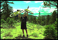 Flume Trial.  Nevada side of Lake Tahoe