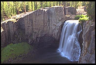 Rainbow Falls. Near Mammoth Lakes, California.