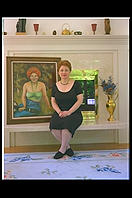 Gerianne and painting