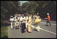 Hare Krishna.  Central Park, New York.