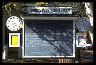 Bulletin board in downtown Woodstock, Vermont