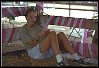 Sheep at the New Jersey State Fair 1995.  Flemington, New Jersey.