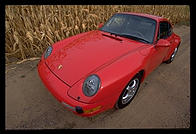 Porsche and corn.  Pennsylvania.