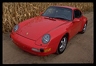 Porsche and corn.  Pennsylvania.