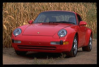 Porsche and corn.  Pennsylvania.