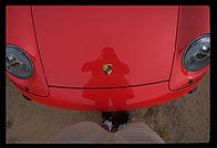 Top view of Porsche 911 hood.