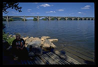Bridge over the Susquehanna River. Pennsylvania.