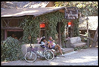 Restaurant at the top of the hill behind Santa Barbara.