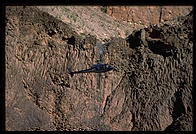 Helicopter taking us out of Grand Canyon