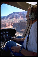 Helicopter taking us out of Grand Canyon